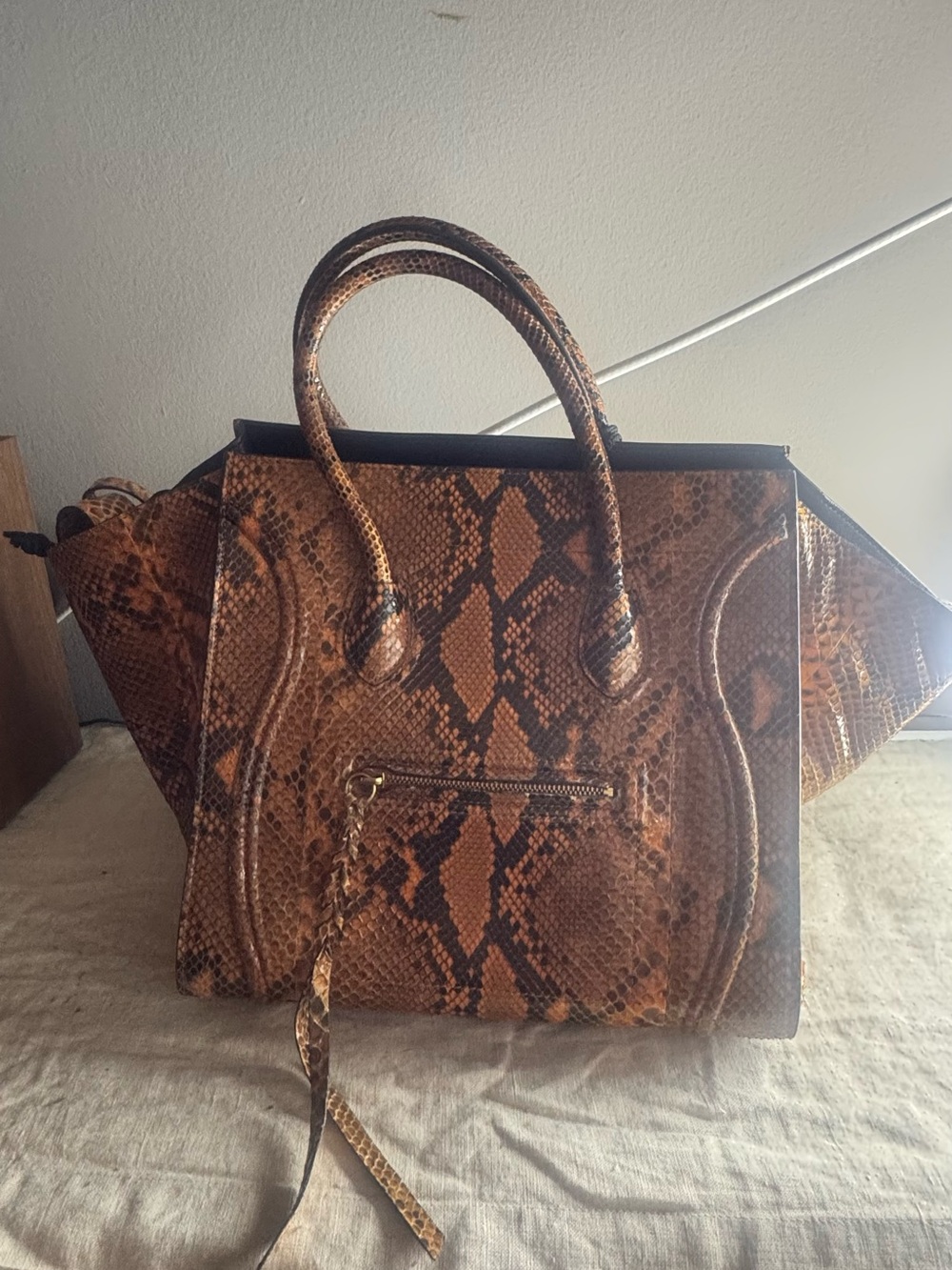 Celine Phantom Tote in Python - Picture 2 of 4